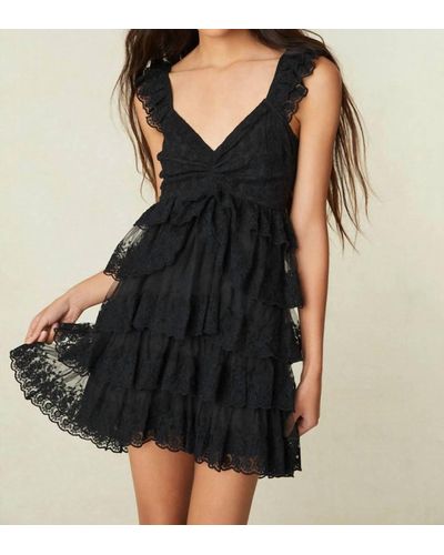 LoveShackFancy Federica Dress - Black