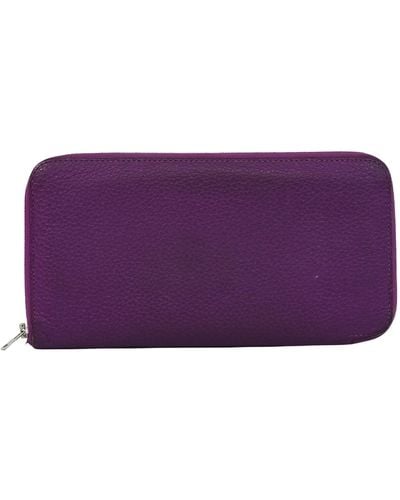 Hermès Zip Leather Wallet (pre-owned) - Purple