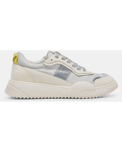 Dolce Vita Lavine Sneakers Silver Nylon - White