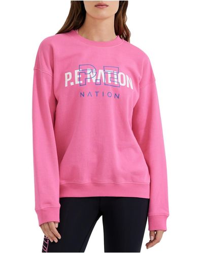 P.E Nation Unity Cozy Comfy Sweatshirt - Pink