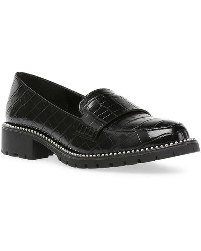 DV by Dolce Vita Cali Lugged Sole Loafers - Black