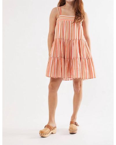 MINKPINK Rayna Tiered Mini Dress - Orange