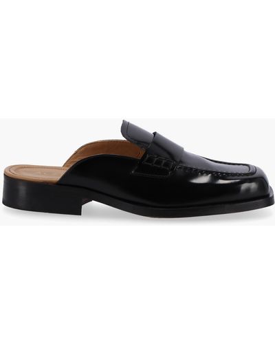 Alohas Alfred Leather Mules - Black