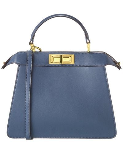 Tiffany & Fred Smooth Nappa Leather Satchel - Blue