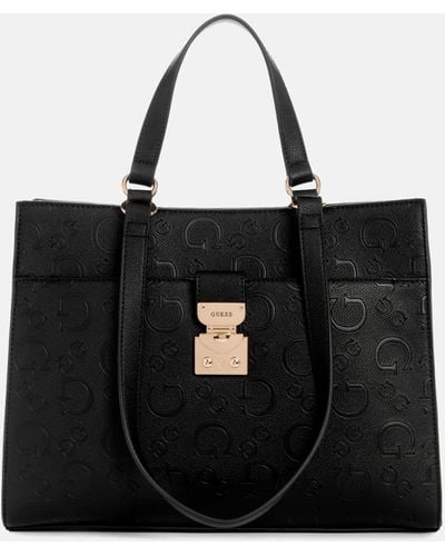 Guess Factory Sullerdale Faux-leather Carryall - Black