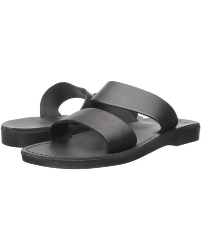 Jerusalem Sandals Aviv Rubber Slide - Black