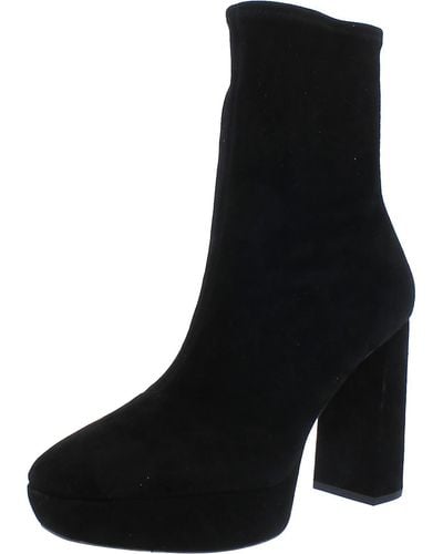 Loeffler Randall Camden Rubber Outsole Ankle Boot Block Heels - Black