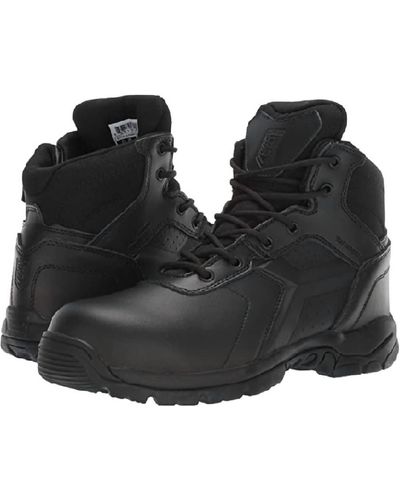 Black Diamond 6-inch Waterproof Tactical Boot - Side Zip Composite Safety Toe - Medium - Black