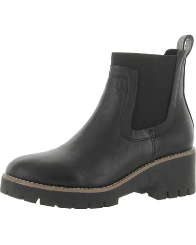 Blondo Dyme Leather Casual Ankle Boots - Black