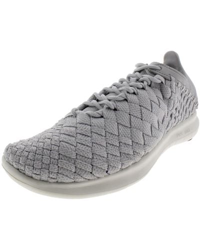 Nike Lab Free Inneva Woven Motion Running Lightweight Athletic Shoes - Gray