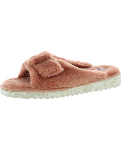 Dr. Scholls Staycay Og Faux Fur Slip-on Slide Sandals - Pink