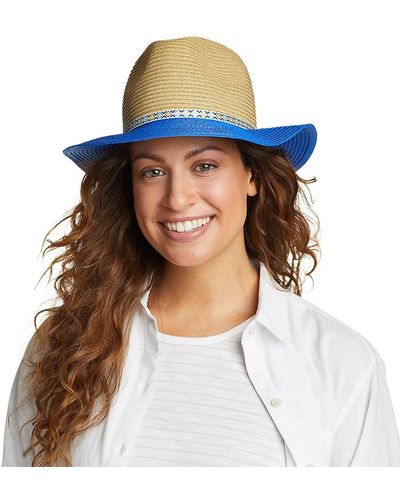 Eddie Bauer Ombre Panama Straw Hat - Blue