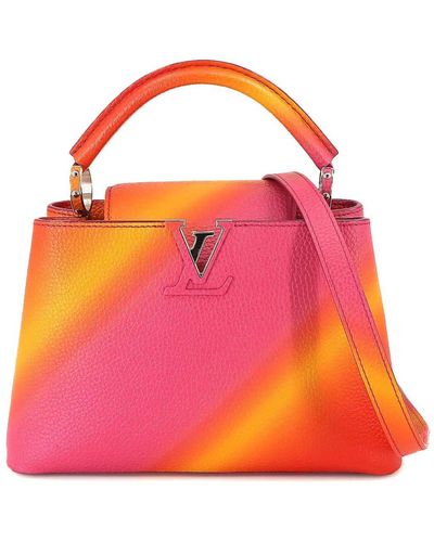 Louis Vuitton Capucines Leather Shoulder Bag (pre-owned) - Pink