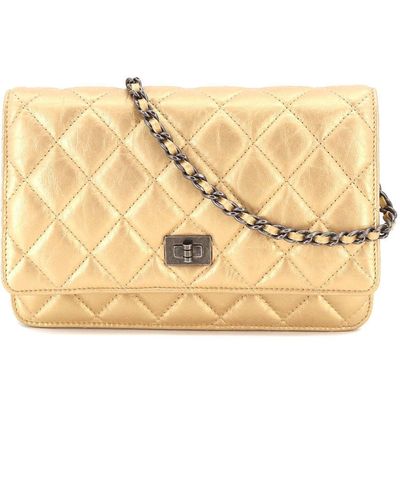 Chanel Wallet On Chain Leather Wallet (pre-owned) - Metallic