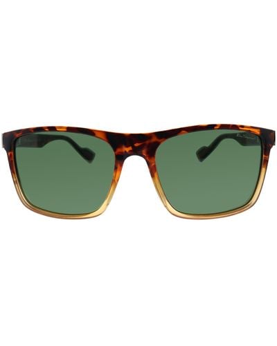 Ben Sherman Noah M04 Wayfarer Sustainable Polarized Sunglasses - Green