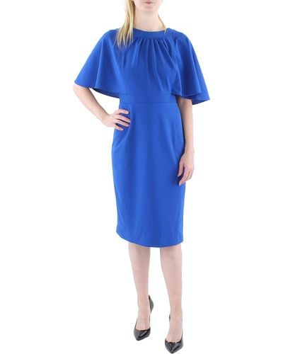 Calvin Klein Causal Panel Shift Dress - Blue