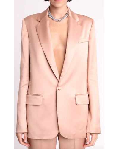 A.L.C. Dakota Satin Tailored Jacket - Pink