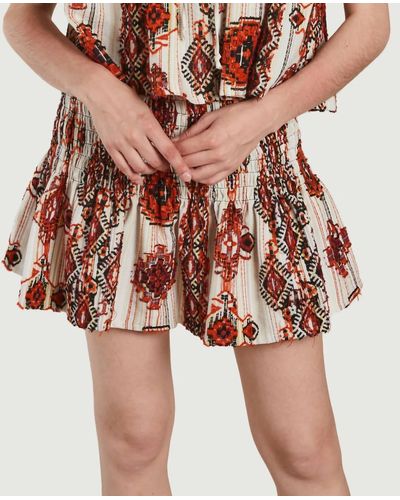 IRO Tomie Printed Skirt - Red