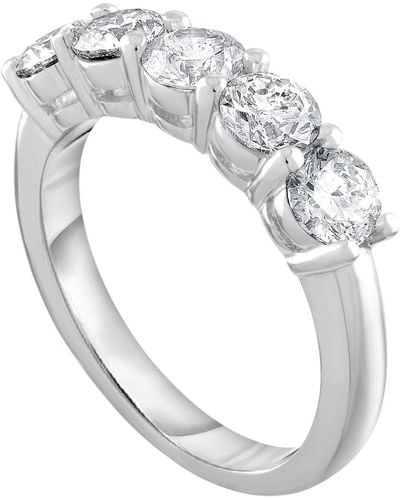 Diana M. Jewels Platinum 2.00ct Diamond Wedding Band - Metallic