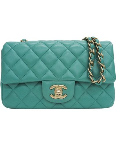 Chanel Matelassé Leather Shoulder Bag (pre-owned) - Green