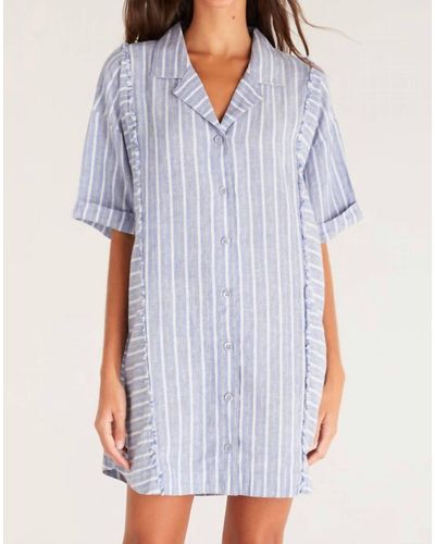 Z Supply Jayden Striped Dress - Blue