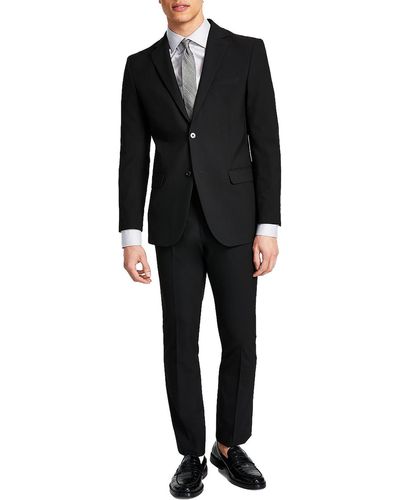 DKNY Duran Suit Separate Business Two-button Blazer - Black