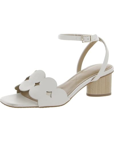 NYDJ Gilbert Cut-out Square Toe Heels - White