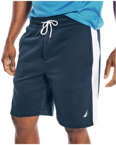 Nautica Heritage Fleece Fitness Shorts - Blue