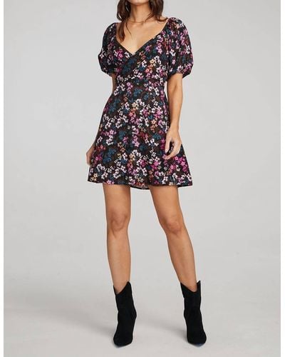 Saltwater Luxe Bria Floral Mini Dress - Red