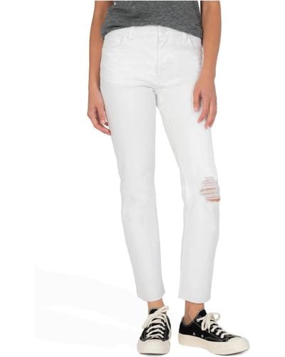 Kut From The Kloth Reese High Rise Fab Ab Jean - White