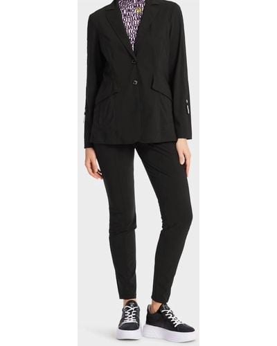Marc Cain Blazer With Gathered Sleeves - Black