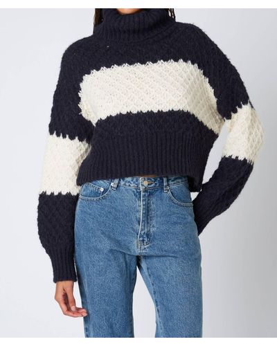 COTTON CANDY FASHION Cozy Forecast Sweater - Blue
