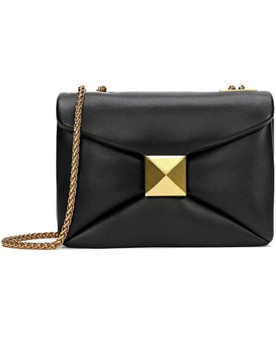 Tiffany & Fred Smooth Nappa Leather Shoulder Bag - Black