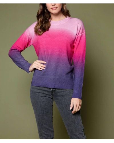 27milesmalibu Tait Ombre Cashmere Sweater - Pink