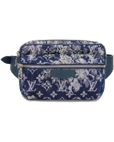 Louis Vuitton Bum Bag Canvas Shoulder Bag (pre-owned) - Blue