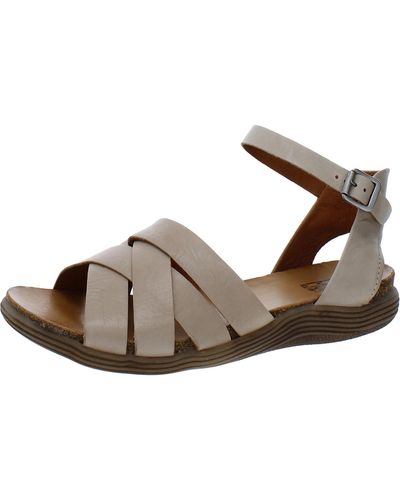 Miz Mooz Moody Leather Caged Slingback Sandals - Brown