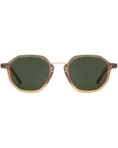 Krewe Dakota Wasabi Geometric Sunglasses - Green