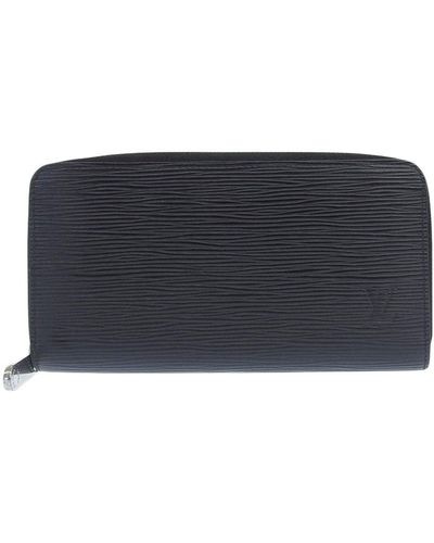 Louis Vuitton Zippy Leather Wallet (pre-owned) in Black