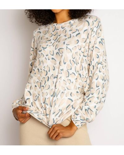 Pj Salvage Wild About You Long Sleeve Top - Natural