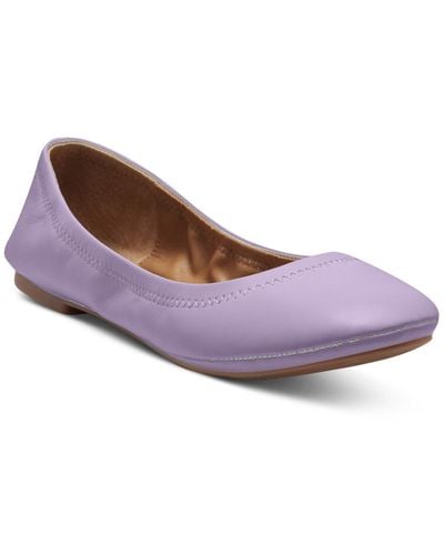 Lucky Brand Emmie Leather Round-toe Ballet Flats - Pink