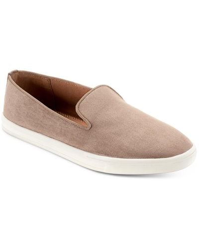 Style & Co. Pennyy Faux Suede Padded Insole Loafers - Brown