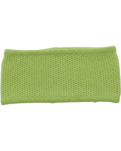 Portolano Cashmere Honeycomb Headband - Green
