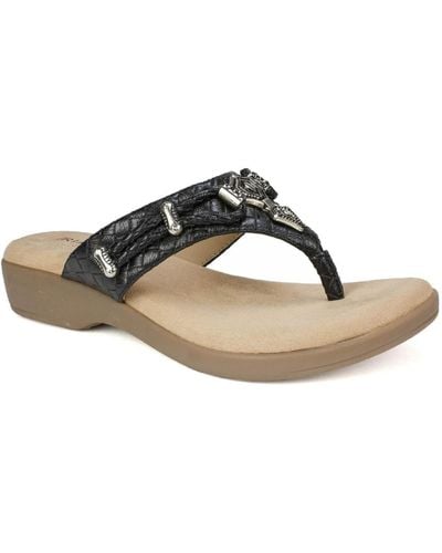 Rialto Bailee Woven Thong Wedge Sandals - Pink