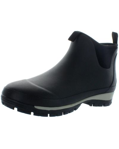 Kamik Lars Lo Waterproof Ankle Rain Boots - Black