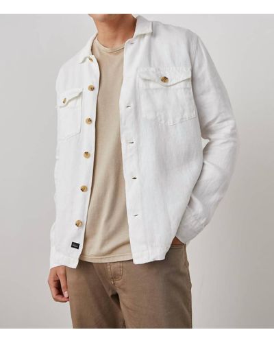 Rails Kerouac Shirt Jacket - White
