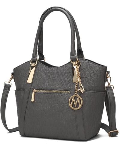 MKF Collection by Mia K Hazel Vegan Leather Tote Handbag - Black