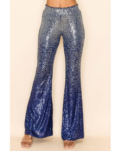 WAY?® Sequin Gradient Pants - Blue