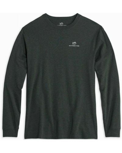 Southern Tide Men Early Morning Hunting Tee In Green