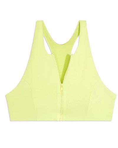 WeWoreWhat Zip Front Racerback Top - Yellow