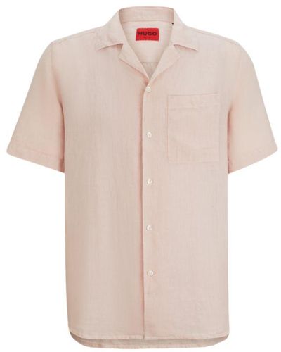 HUGO Relaxed-fit Multi-occasional Shirt - Pink